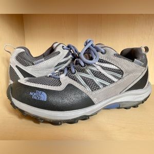 The North Face Storm Fastpack Waterproof Hiking Shoes Gull Grey / Blue 7.5